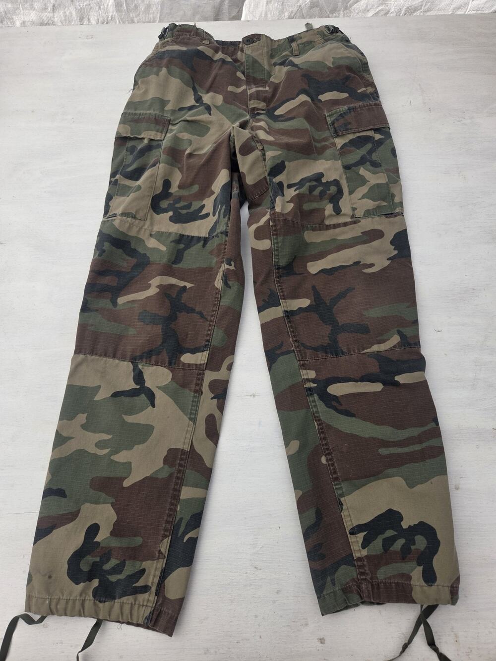Genuine Gear Woodland Camo Cargo Pants Mens Medium Regular Ripstop Tactical BDU